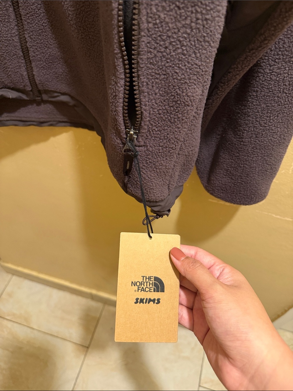 The North Face Women's Dark Brown Performance Fleece Jacket - Picture 3 of 3